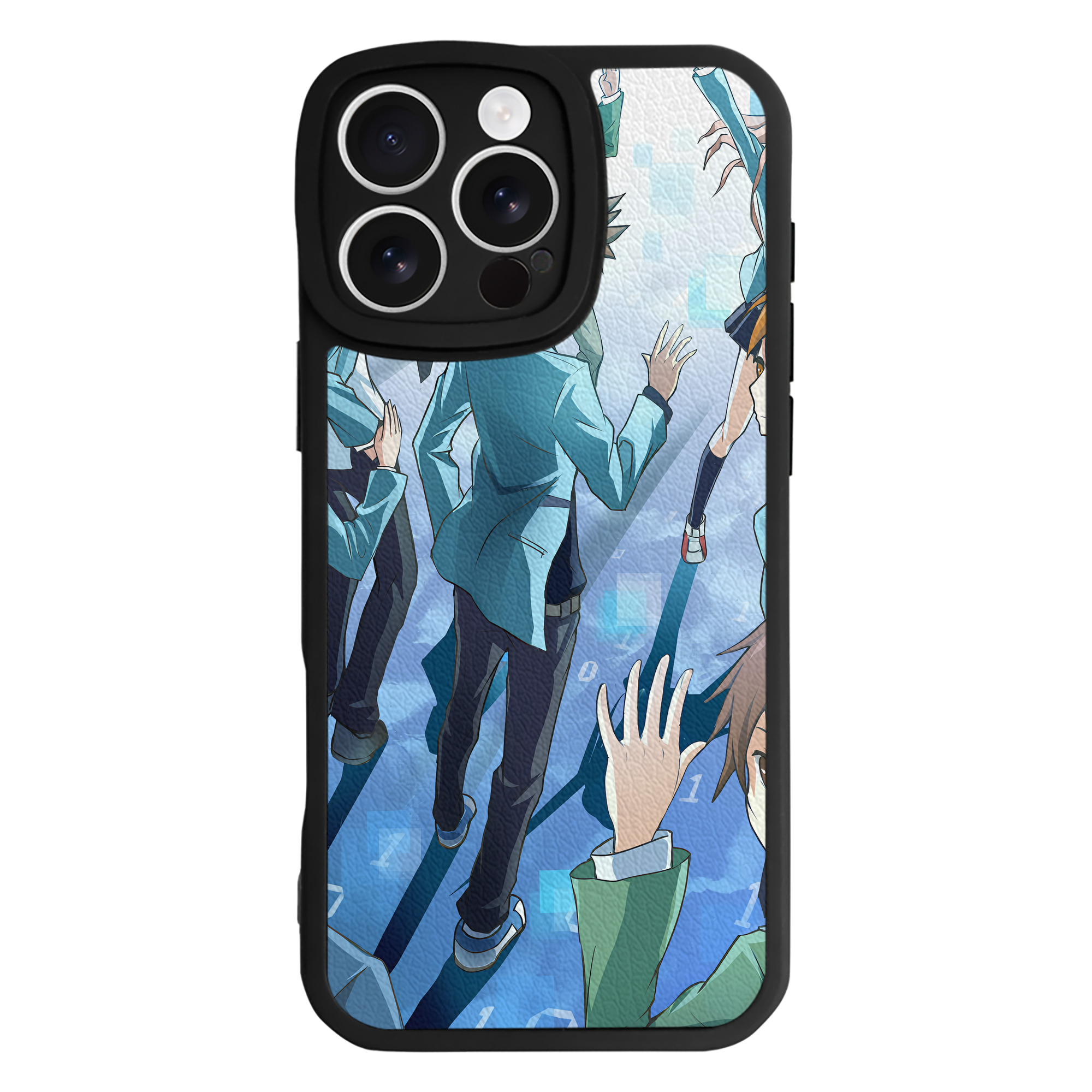 （画像用） Digimon デジタルモンスター/デジモン 【iPhone 16シリーズ対応】シリコンスマホケース（レザー調） 材質：シリコン